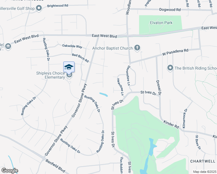 map of restaurants, bars, coffee shops, grocery stores, and more near 518 Heavitree Garth in Severna Park