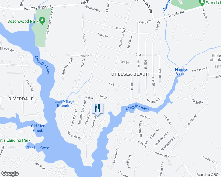 map of restaurants, bars, coffee shops, grocery stores, and more near 597 A Street in Pasadena