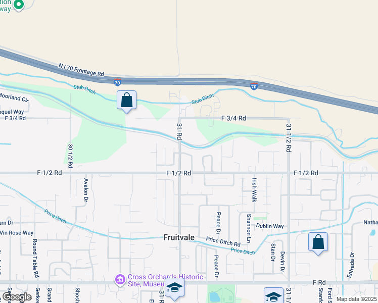 map of restaurants, bars, coffee shops, grocery stores, and more near 662 Lela Place in Grand Junction
