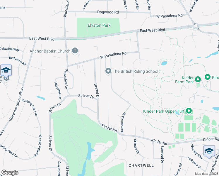 map of restaurants, bars, coffee shops, grocery stores, and more near 202 Rock Ridge Road in Millersville