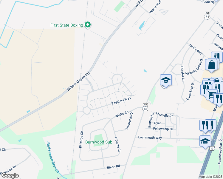 map of restaurants, bars, coffee shops, grocery stores, and more near 20 Coomb Lane in Camden