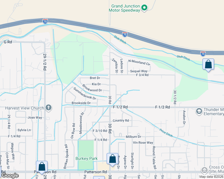 map of restaurants, bars, coffee shops, grocery stores, and more near 660 30 Road in Grand Junction