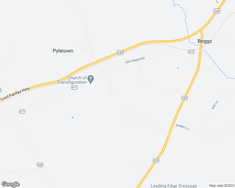 map of restaurants, bars, coffee shops, grocery stores, and more near 1970 Old Chapel Road in Boyce