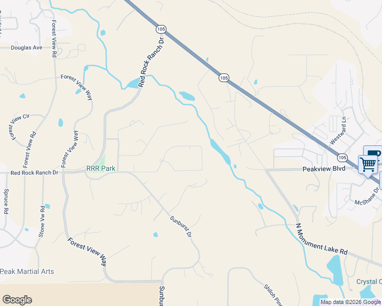 map of restaurants, bars, coffee shops, grocery stores, and more near 3550 Range View Road in Monument