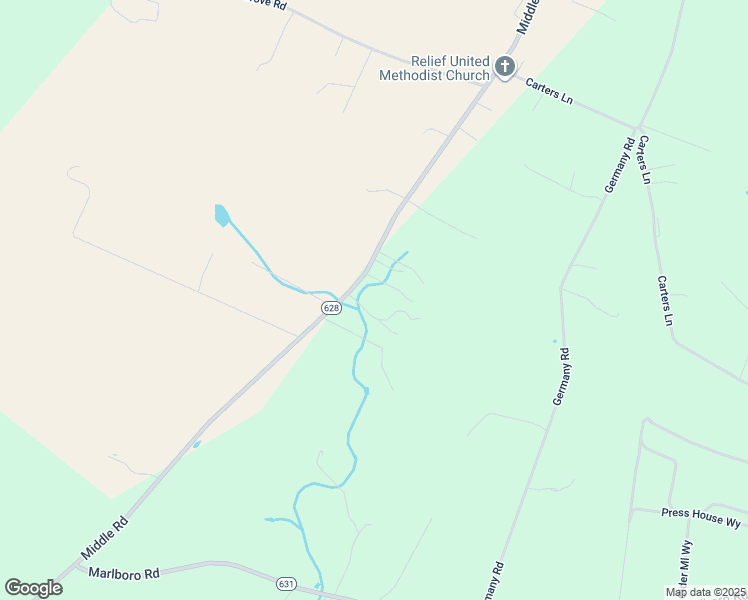 map of restaurants, bars, coffee shops, grocery stores, and more near 5585 Middle Road in Winchester