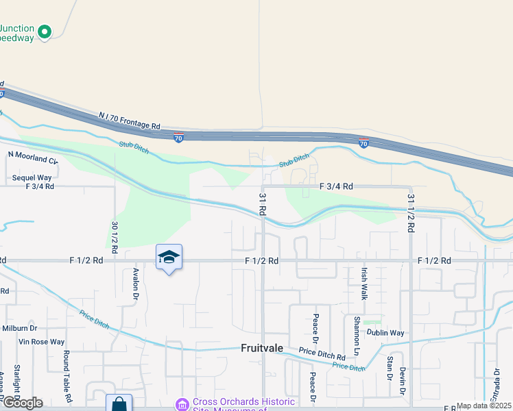 map of restaurants, bars, coffee shops, grocery stores, and more near 667 31 Road in Grand Junction