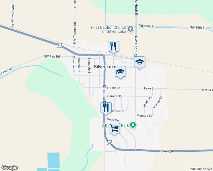 map of restaurants, bars, coffee shops, grocery stores, and more near 308 Madore St in Silver Lake