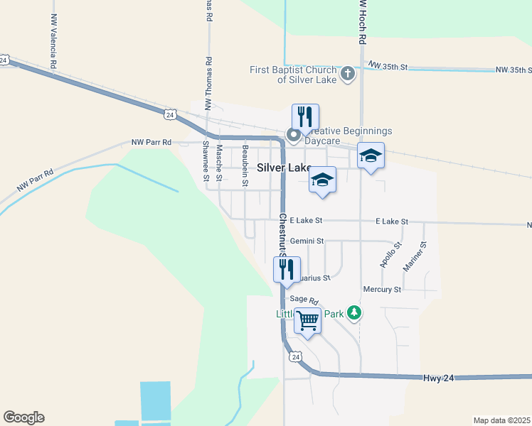 map of restaurants, bars, coffee shops, grocery stores, and more near 308 Madore St in Silver Lake