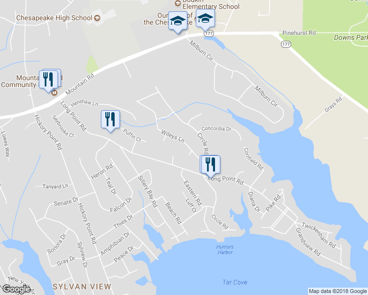 map of restaurants, bars, coffee shops, grocery stores, and more near 141 Delos Court in Pasadena