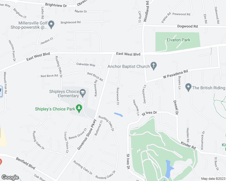 map of restaurants, bars, coffee shops, grocery stores, and more near 740 Buckeye Court in Millersville