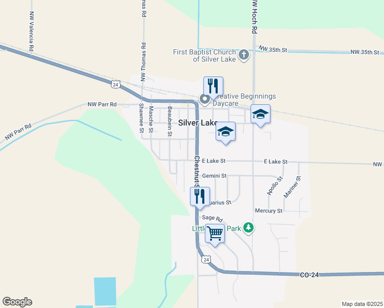 map of restaurants, bars, coffee shops, grocery stores, and more near 308 Madore Street in Silver Lake