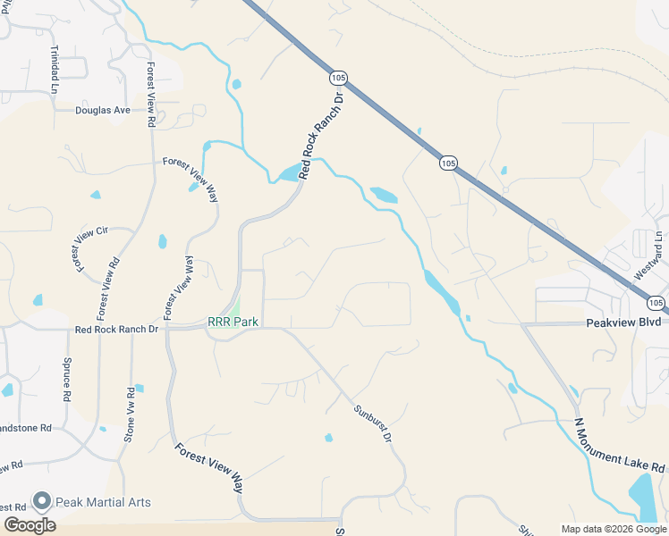 map of restaurants, bars, coffee shops, grocery stores, and more near 3715 El Rancho Way in Monument
