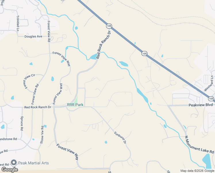 map of restaurants, bars, coffee shops, grocery stores, and more near 3715 El Rancho Way in Monument