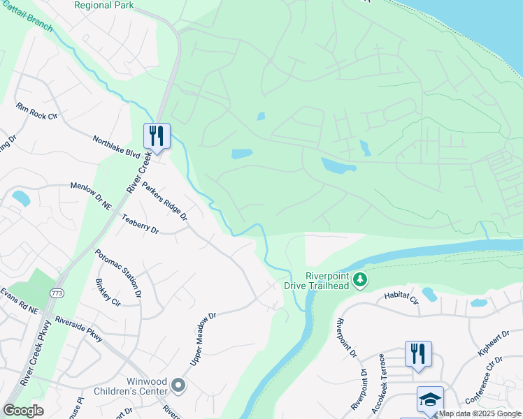 map of restaurants, bars, coffee shops, grocery stores, and more near 43337 Sugarbush Court in Leesburg