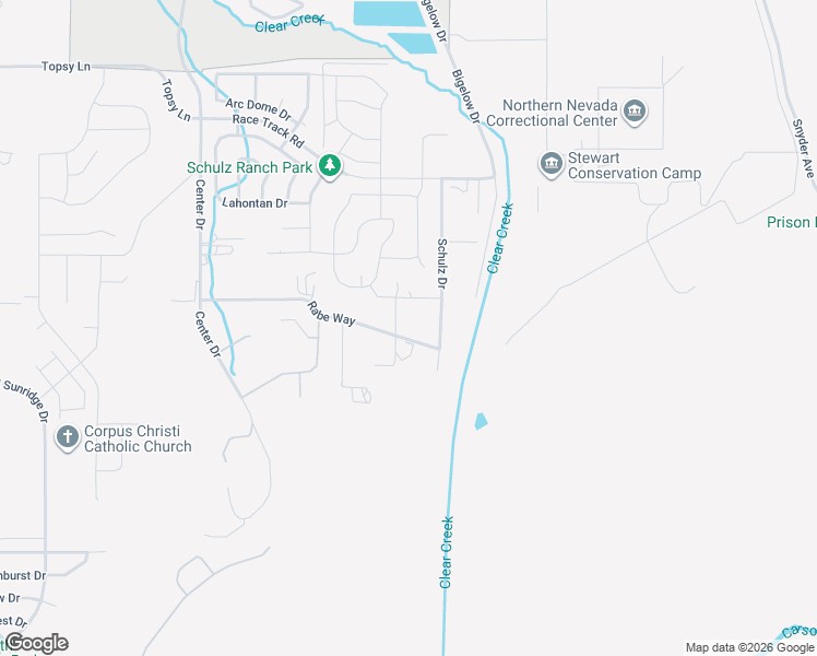 map of restaurants, bars, coffee shops, grocery stores, and more near 1490 Rabe Way in Carson City