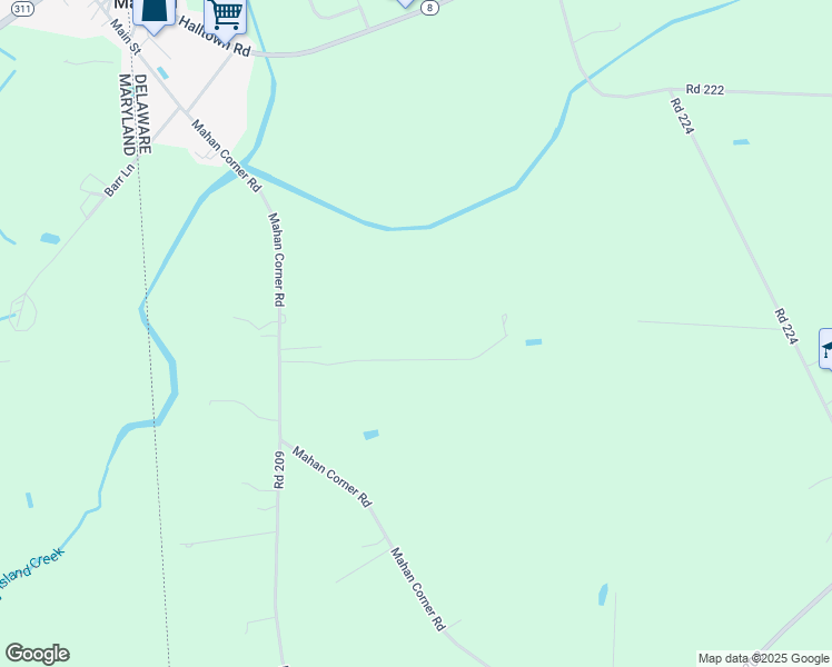 map of restaurants, bars, coffee shops, grocery stores, and more near 303 Tappahanna Trail in Marydel