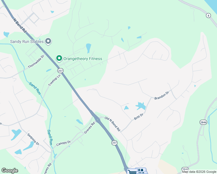 map of restaurants, bars, coffee shops, grocery stores, and more near 2307 Kyle Drive in Hebron