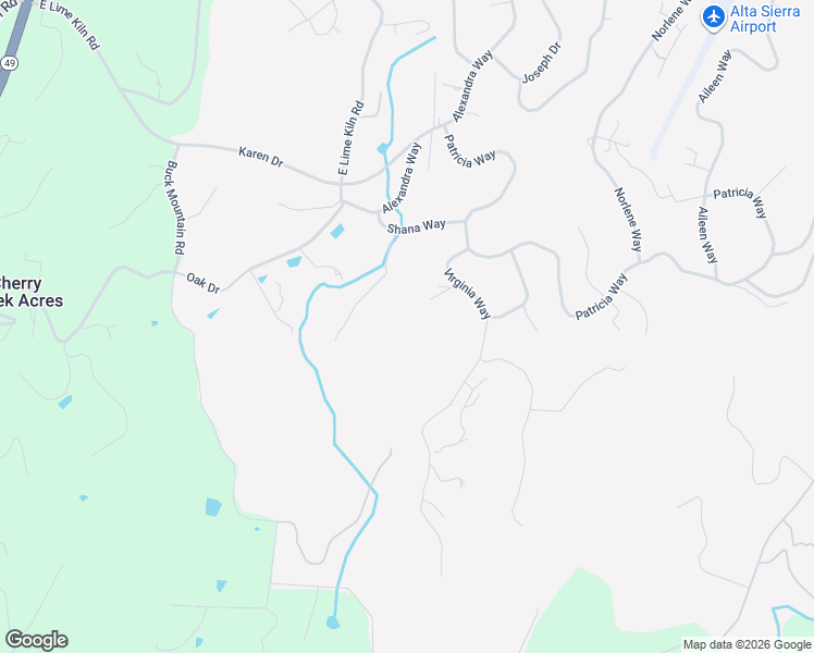 map of restaurants, bars, coffee shops, grocery stores, and more near 17855 Caruso Court in Grass Valley