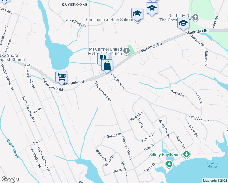map of restaurants, bars, coffee shops, grocery stores, and more near 1409 Saybrooke Court in Pasadena