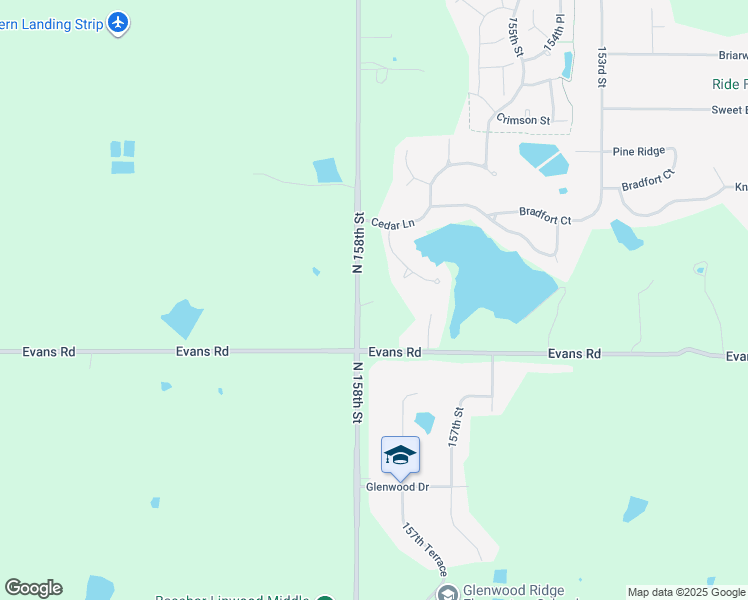 map of restaurants, bars, coffee shops, grocery stores, and more near 18102 158th Street in Bonner Springs