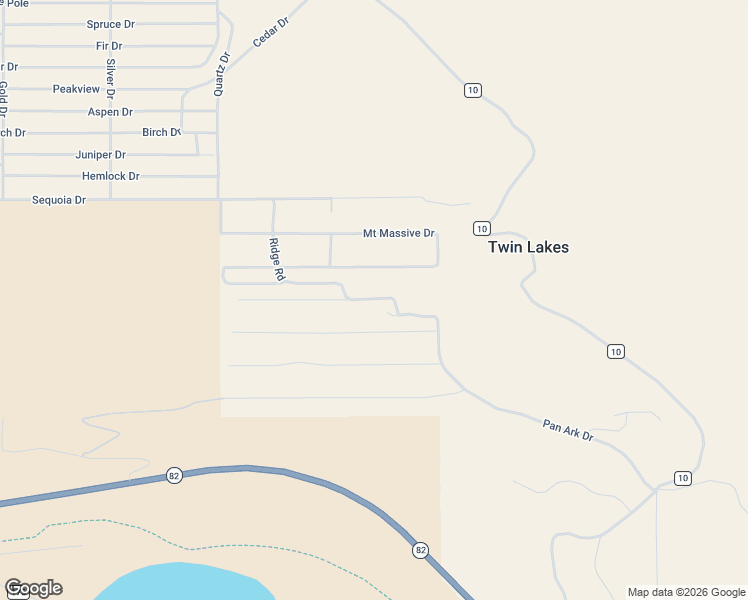 map of restaurants, bars, coffee shops, grocery stores, and more near 123 La Plata Peak Drive in Twin Lakes