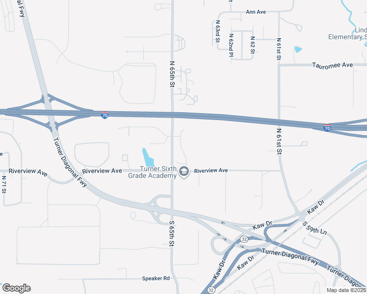 map of restaurants, bars, coffee shops, grocery stores, and more near 223 North 65th Street in Kansas City