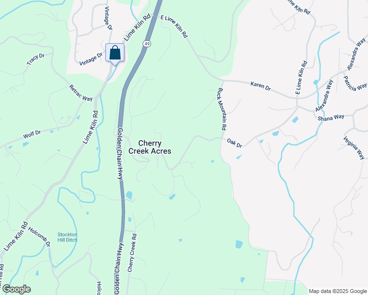 map of restaurants, bars, coffee shops, grocery stores, and more near 10700 Oak Drive in Grass Valley