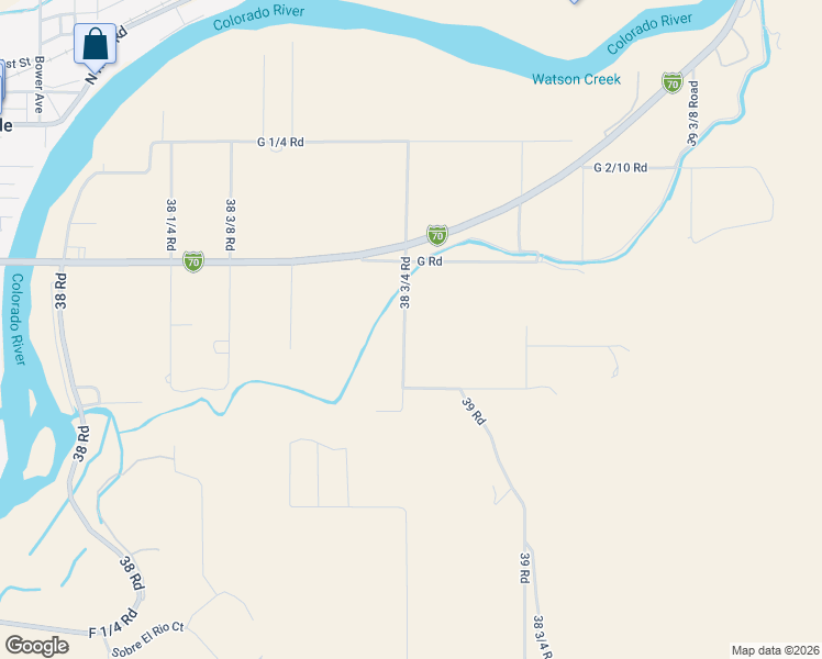 map of restaurants, bars, coffee shops, grocery stores, and more near 688 38 3/4 Road in Palisade