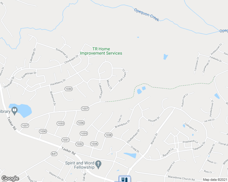map of restaurants, bars, coffee shops, grocery stores, and more near 135 Fair Lawn Court in Stephens City