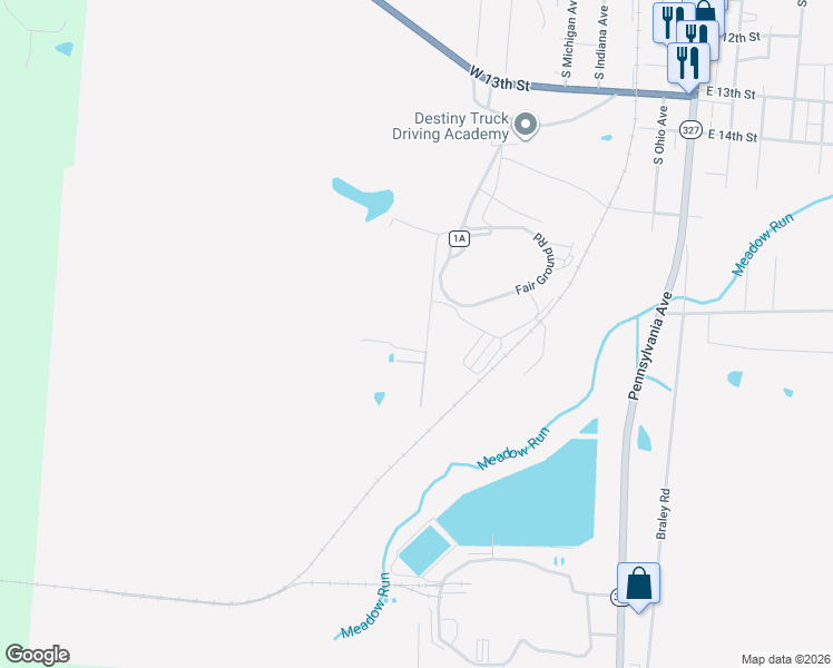 map of restaurants, bars, coffee shops, grocery stores, and more near 101 Debbie Lane in Wellston