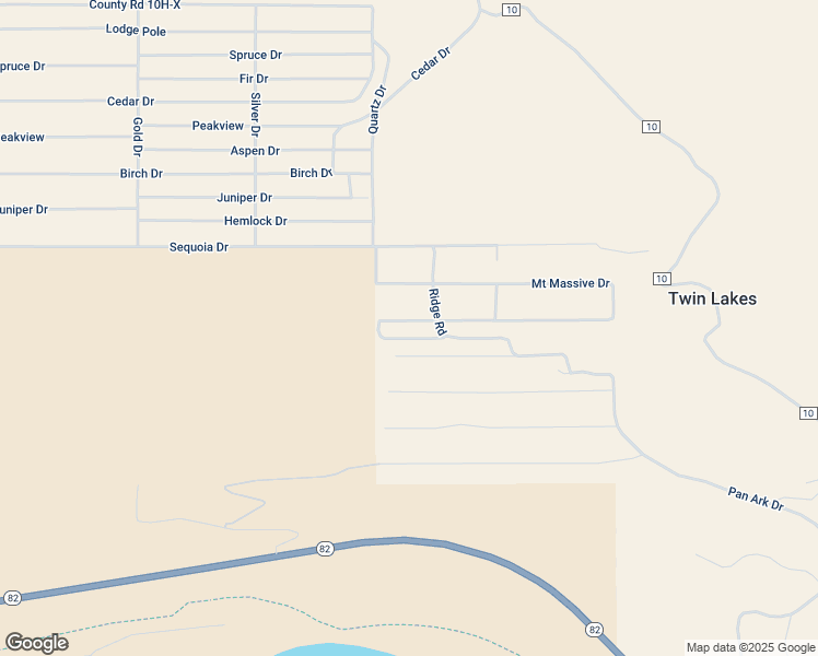 map of restaurants, bars, coffee shops, grocery stores, and more near 464 Mount Elbert Drive in Twin Lakes
