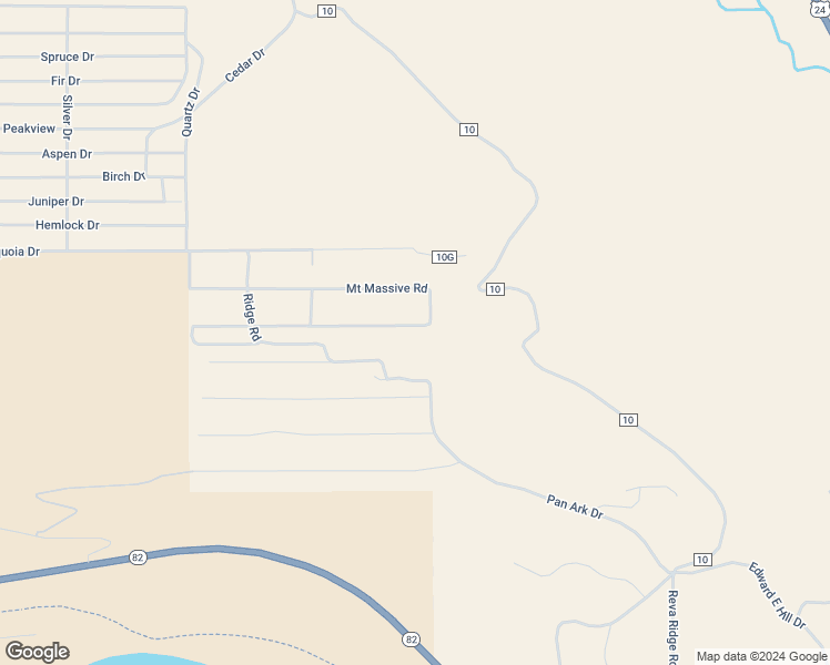 map of restaurants, bars, coffee shops, grocery stores, and more near 28 Mount Elbert Drive in Twin Lakes