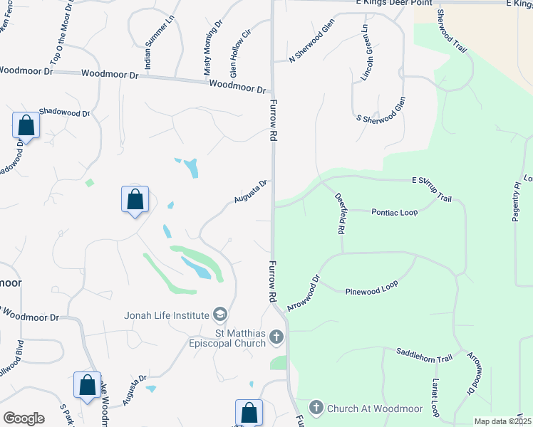 map of restaurants, bars, coffee shops, grocery stores, and more near 170 West Stirrup Trail in Monument