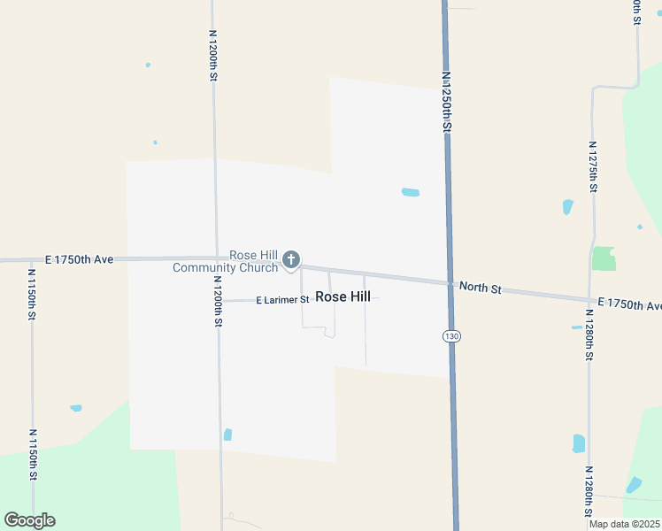 map of restaurants, bars, coffee shops, grocery stores, and more near 12321 East 1750th Avenue in Hidalgo