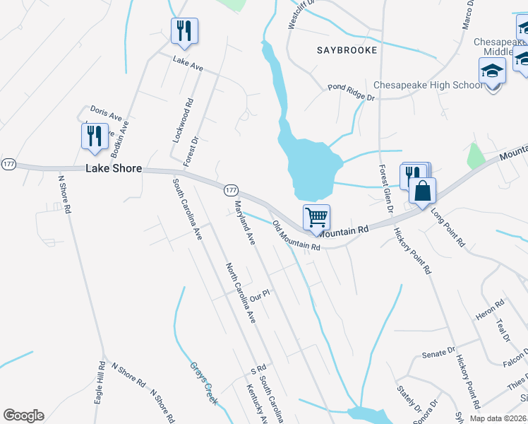 map of restaurants, bars, coffee shops, grocery stores, and more near 101 Delaware Avenue in Pasadena