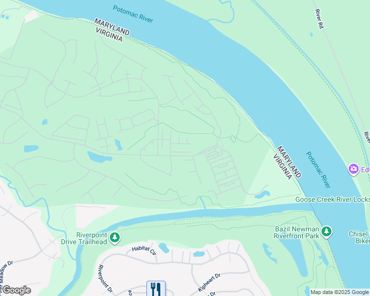 map of restaurants, bars, coffee shops, grocery stores, and more near 43693 Augusta National Terrace in Leesburg