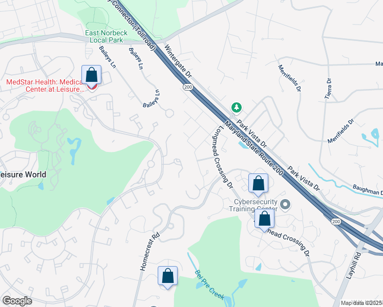 map of restaurants, bars, coffee shops, grocery stores, and more near 14018 Valleyfield Drive in Aspen Hill