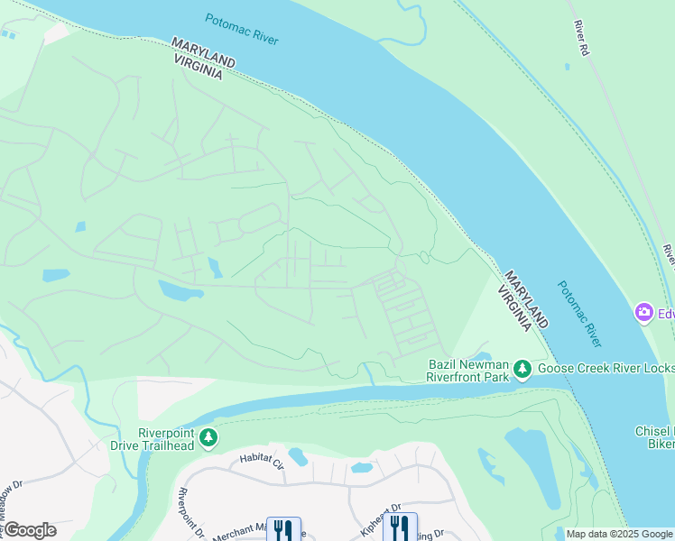 map of restaurants, bars, coffee shops, grocery stores, and more near 43693 Augusta National Terrace in Leesburg