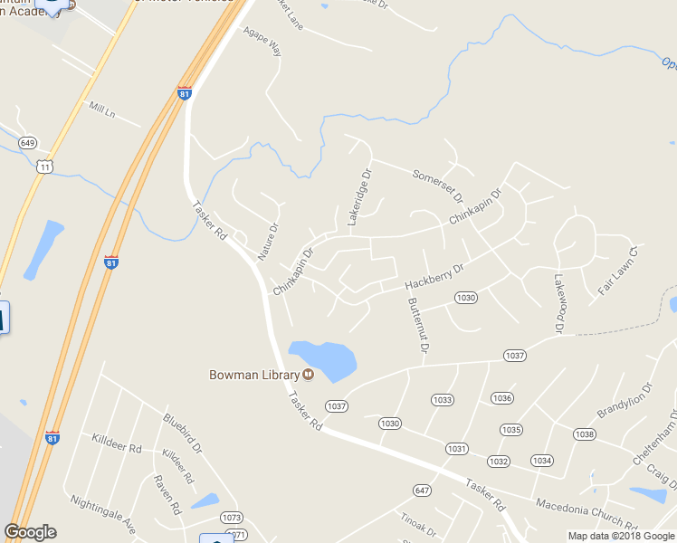 map of restaurants, bars, coffee shops, grocery stores, and more near 415 Surrey Club Lane in Stephens City