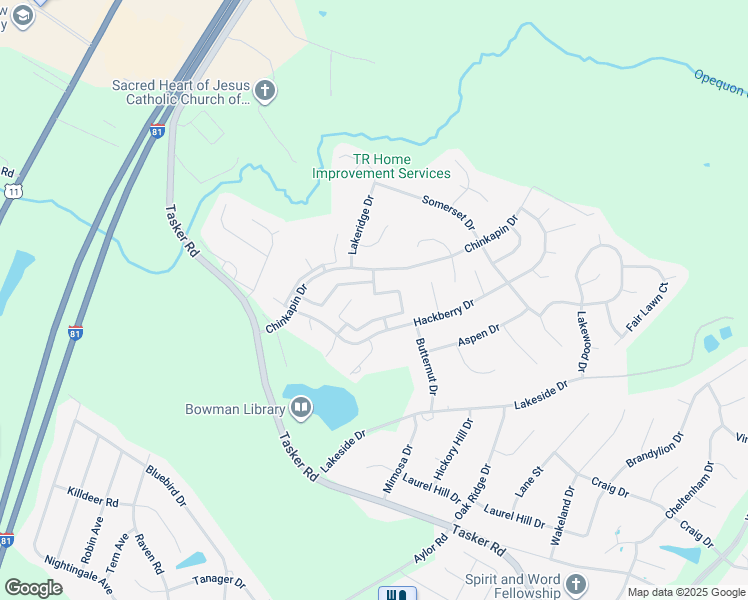 map of restaurants, bars, coffee shops, grocery stores, and more near 200 Surrey Club Lane in Stephens City