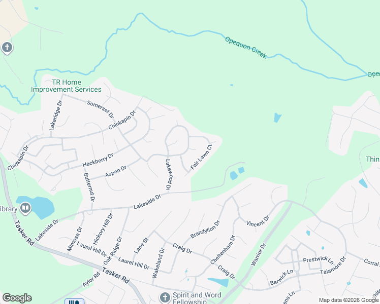 map of restaurants, bars, coffee shops, grocery stores, and more near 130 Fair Lawn Court in Stephens City