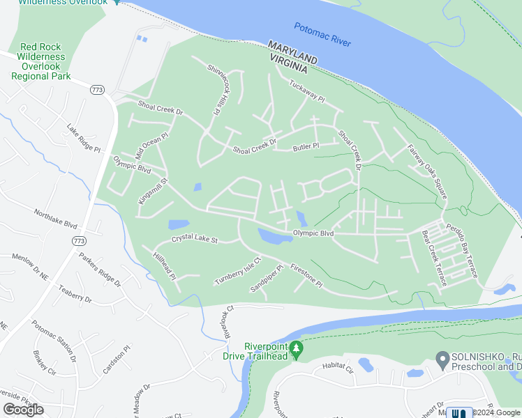 map of restaurants, bars, coffee shops, grocery stores, and more near 18490 Lanier Island Square in Leesburg