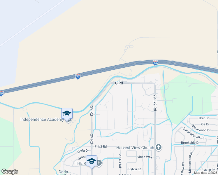map of restaurants, bars, coffee shops, grocery stores, and more near 676-694 29 Rd in Grand Junction