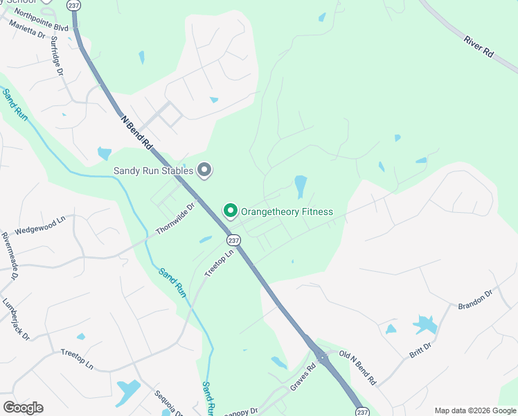 map of restaurants, bars, coffee shops, grocery stores, and more near 1292 North Bend Road in Hebron