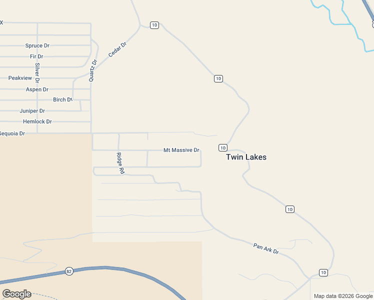 map of restaurants, bars, coffee shops, grocery stores, and more near 28 Sequoia Drive in Twin Lakes
