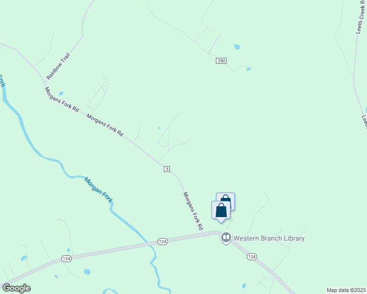 map of restaurants, bars, coffee shops, grocery stores, and more near 398 Morgans Fork Road in Waverly