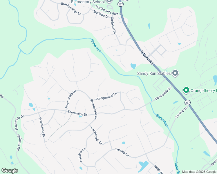 map of restaurants, bars, coffee shops, grocery stores, and more near 1228 Thistledown Court in Hebron