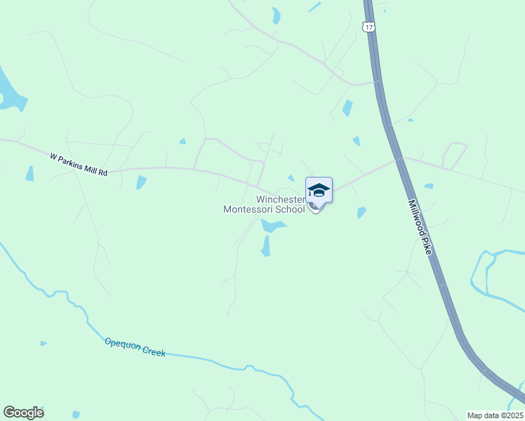 map of restaurants, bars, coffee shops, grocery stores, and more near 1016 West Parkins Mill Road in Winchester