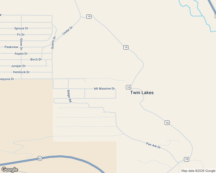 map of restaurants, bars, coffee shops, grocery stores, and more near 28 Sequoia Drive in Twin Lakes