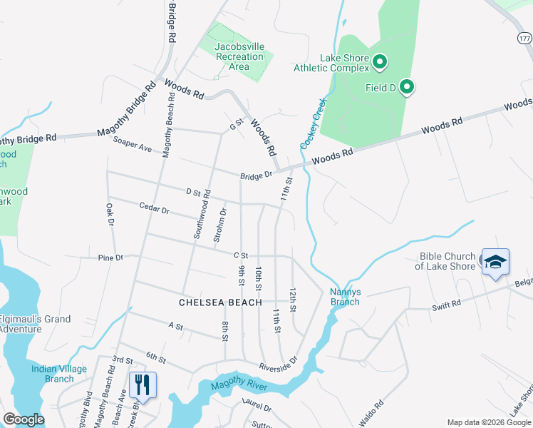 map of restaurants, bars, coffee shops, grocery stores, and more near 189 10th Street in Pasadena